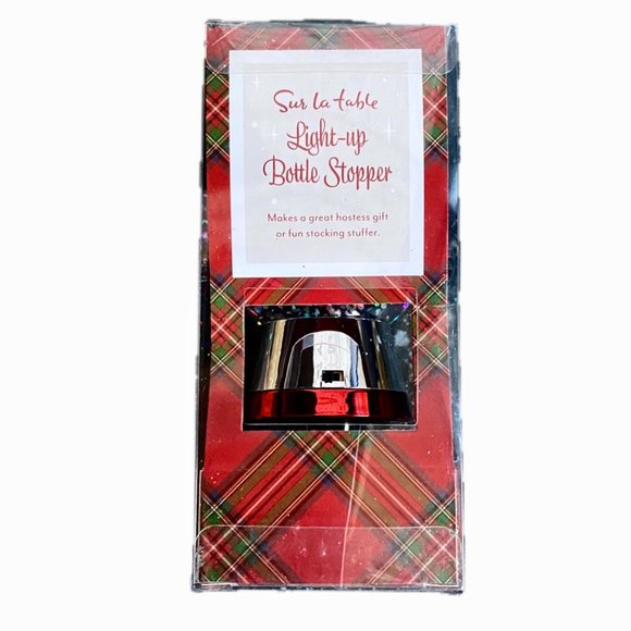 Sur la Table Light-up Bottle Stopper LED Light-up Snow Globe Snowman in Top-Hat - Picture 3 of 9